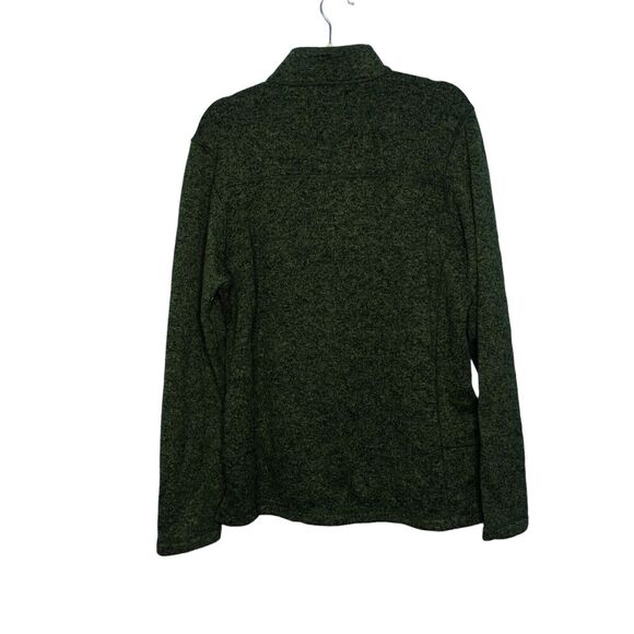 Woolrich Sweater Mens Large Green 1/4 Zip Casual Pullover Shirt Pockets - Picture 7 of 7